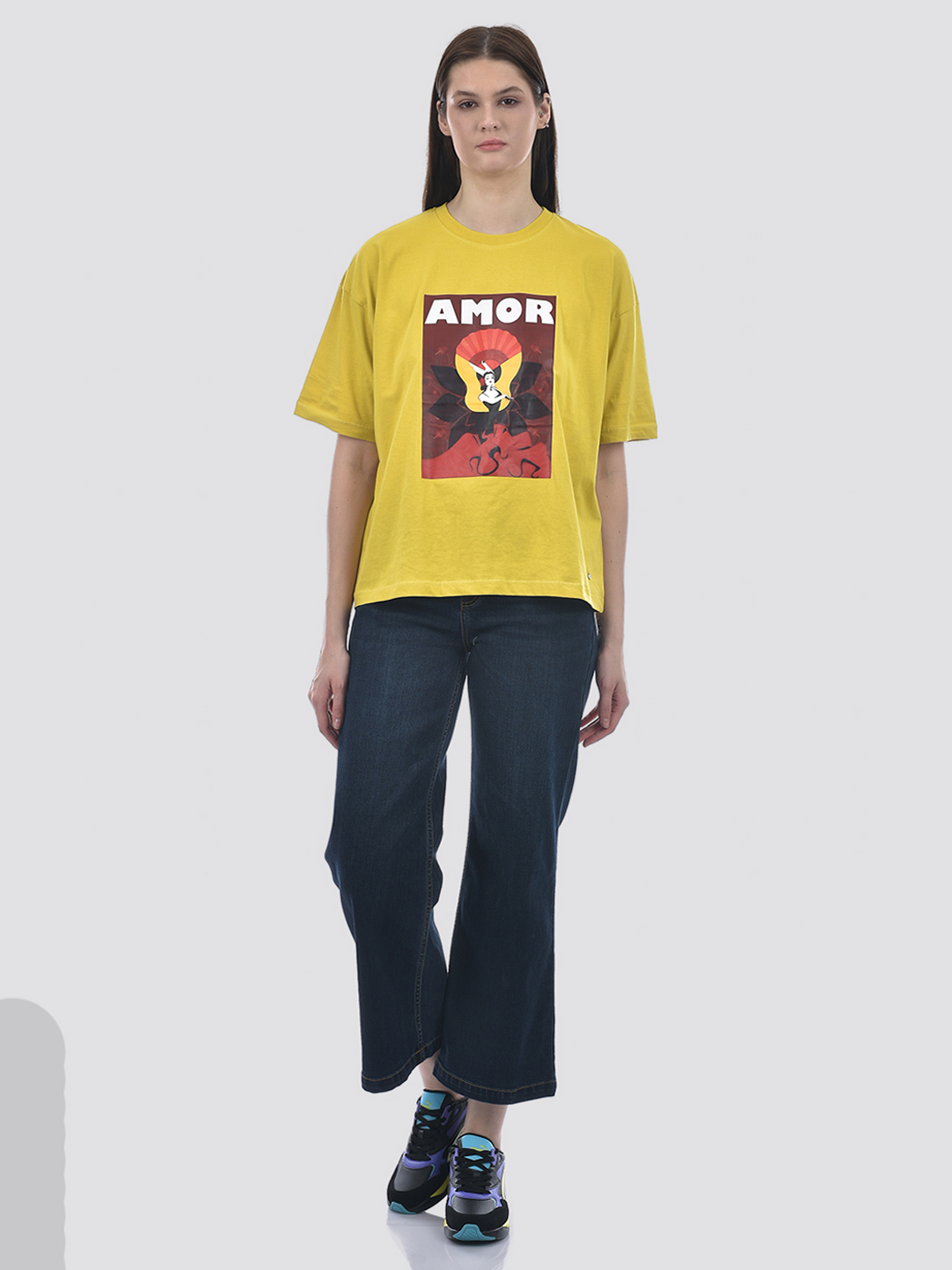 Numero Uno Women Dark Blue Wide Leg Sustainable Jeans